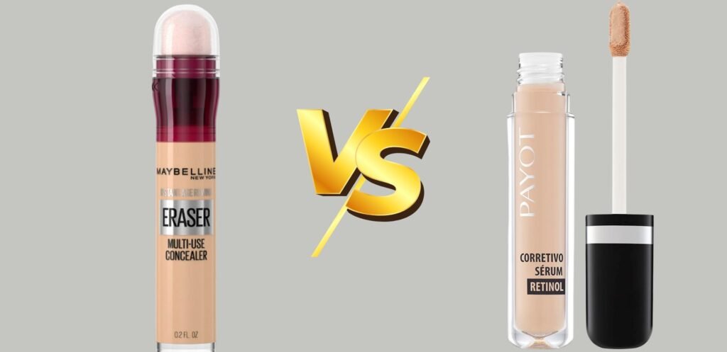 Corretivo: Eraser Instant Age Rewind vs. Payot Sérum Retinol 10